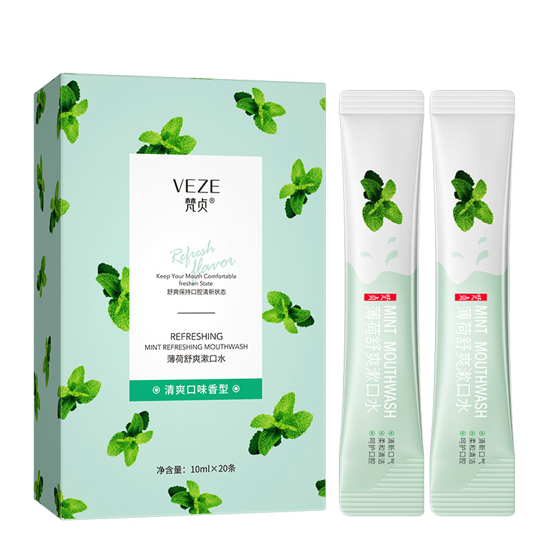 Fanzhen menta Cool enjuague bucal limpio oral fresco aliento desechable enjuague bucal portátil al por mayor image 9