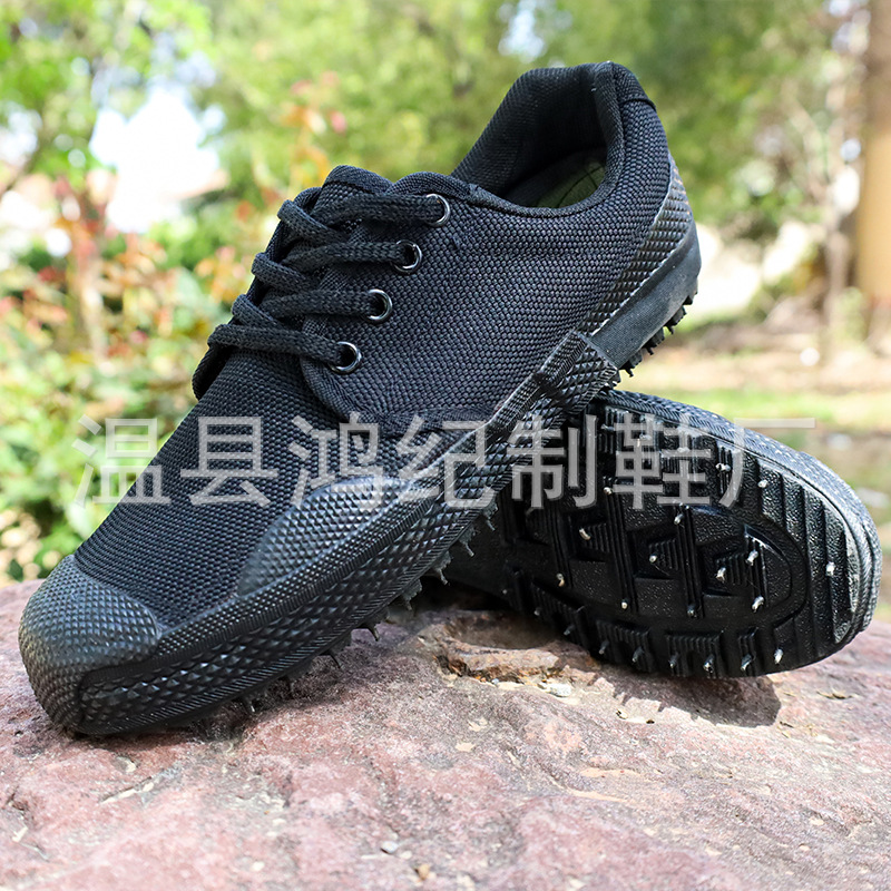 Suela de goma vulcanizado liberación zapatos de trabajo bajo-top entrenamiento estudiantes entrenamiento densos picking zapatos fábrica zapatos de liberación al por mayor