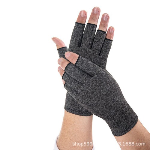 Amazon Half Finger Pressure Gloves Cycling Anti-Slip Joint Training Sports Fitness Cycling Gloves Wholesale