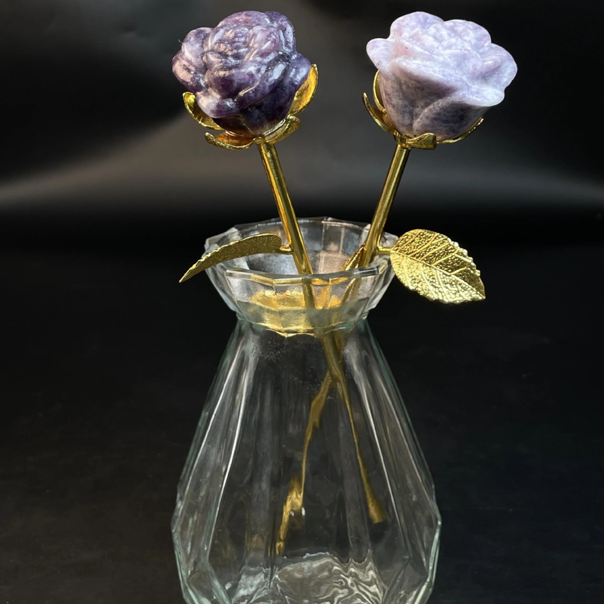 천연 보라색 돌