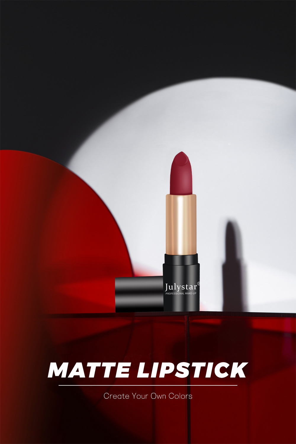 Wholesale of new autumn makeup and lipstick products with a velvet matte finish that does not fade or stick to the rim of the cup. Export Specification drawing