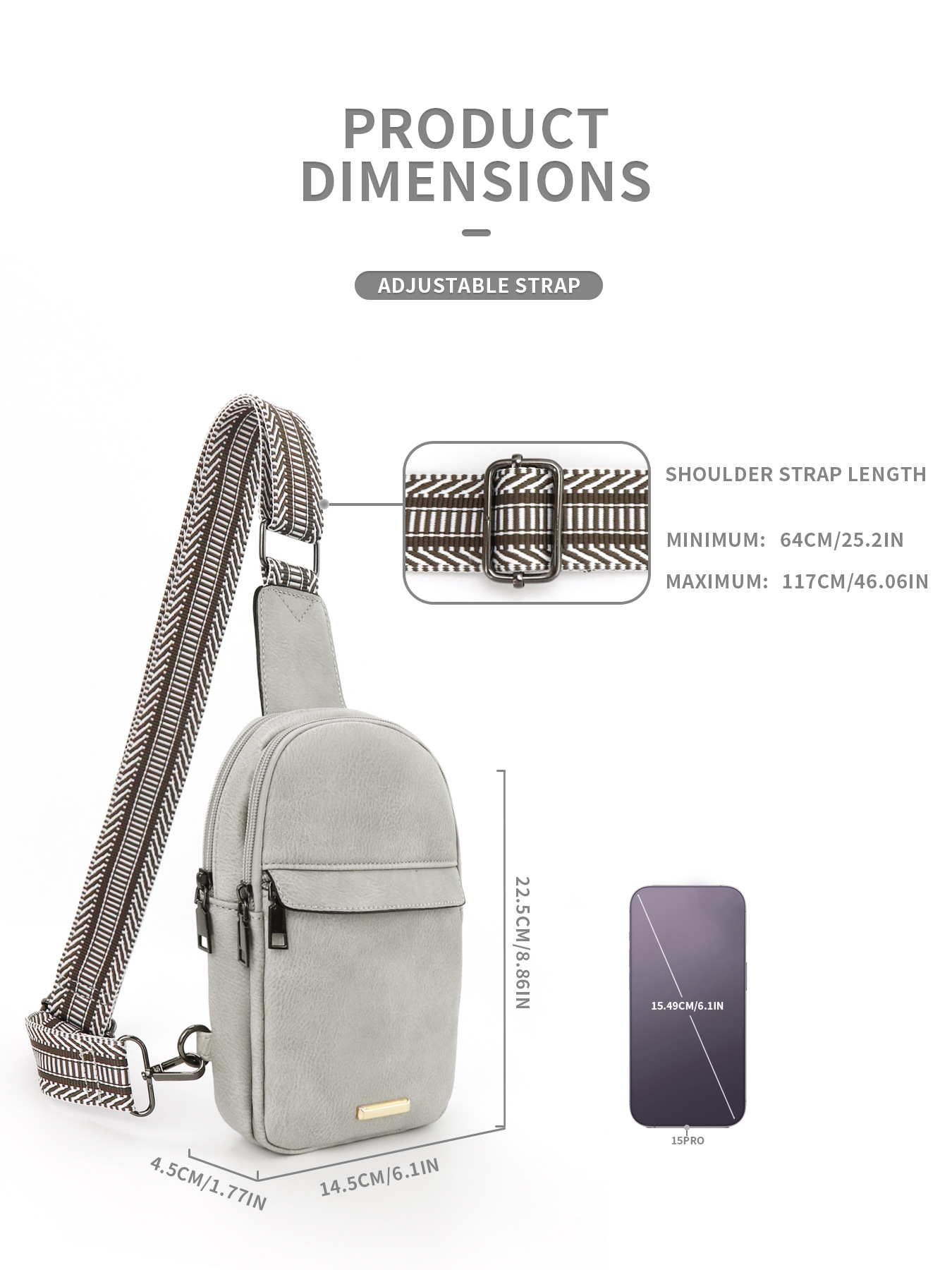 259g Weight Polyester Lining Material Zipper Closure Type Sling Strap Strap Type Fanny Pack Bags Type Daily Occasion Pu Leather Material Color Block Pattern All Seasons Season Unisex Gender Vintage Style Style Oval Shape Unisex Vintage Style Color Block Pu Leather Waist Bags 29