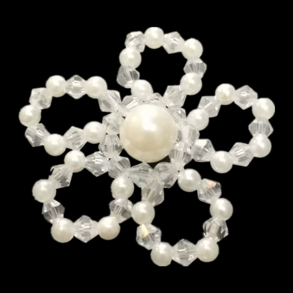 Pearl crystal flower