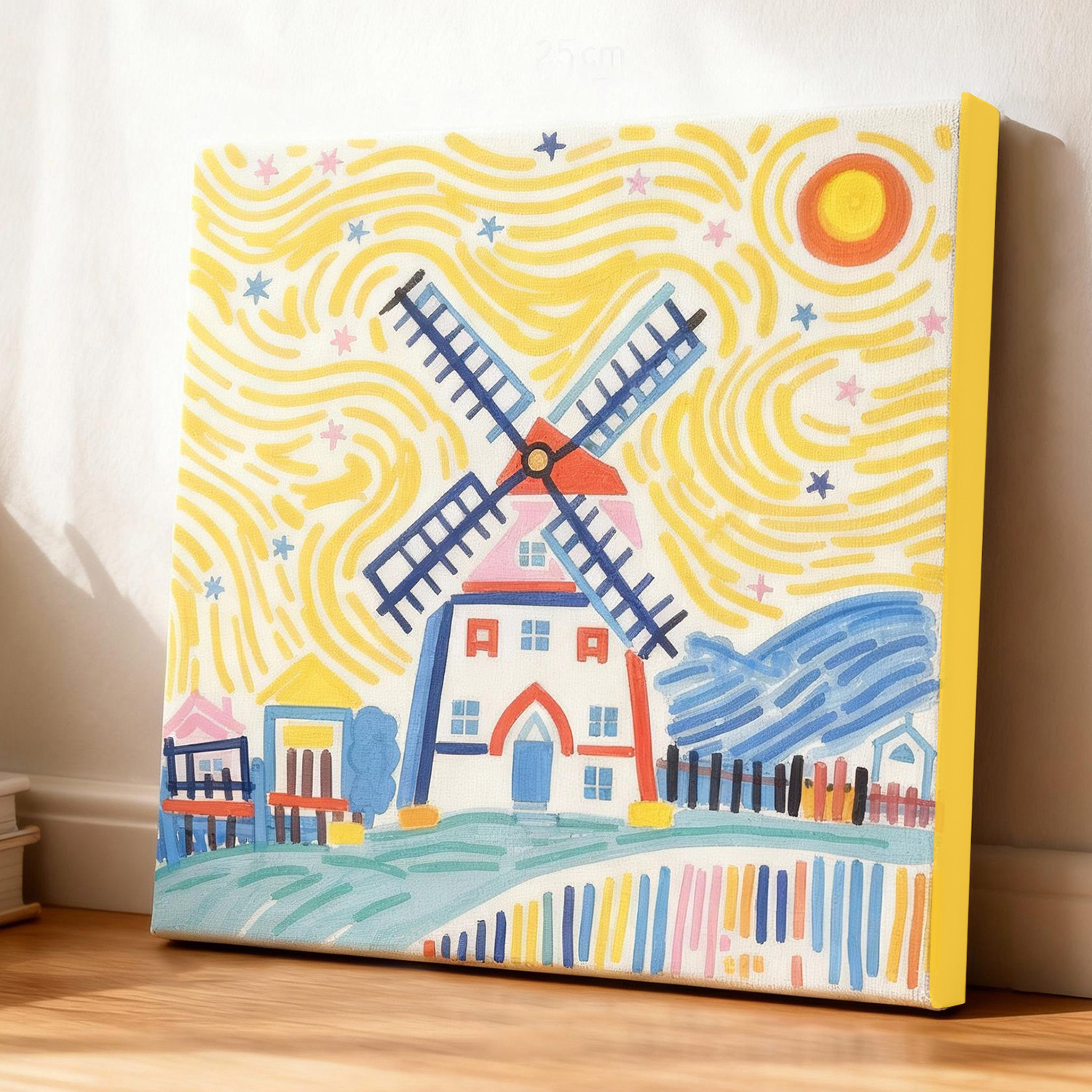 Transfronterizo nuevo mundo pinturas al óleo digital con marco diy acrílico rellenado a mano curar pinturas decorativas paisajísticas