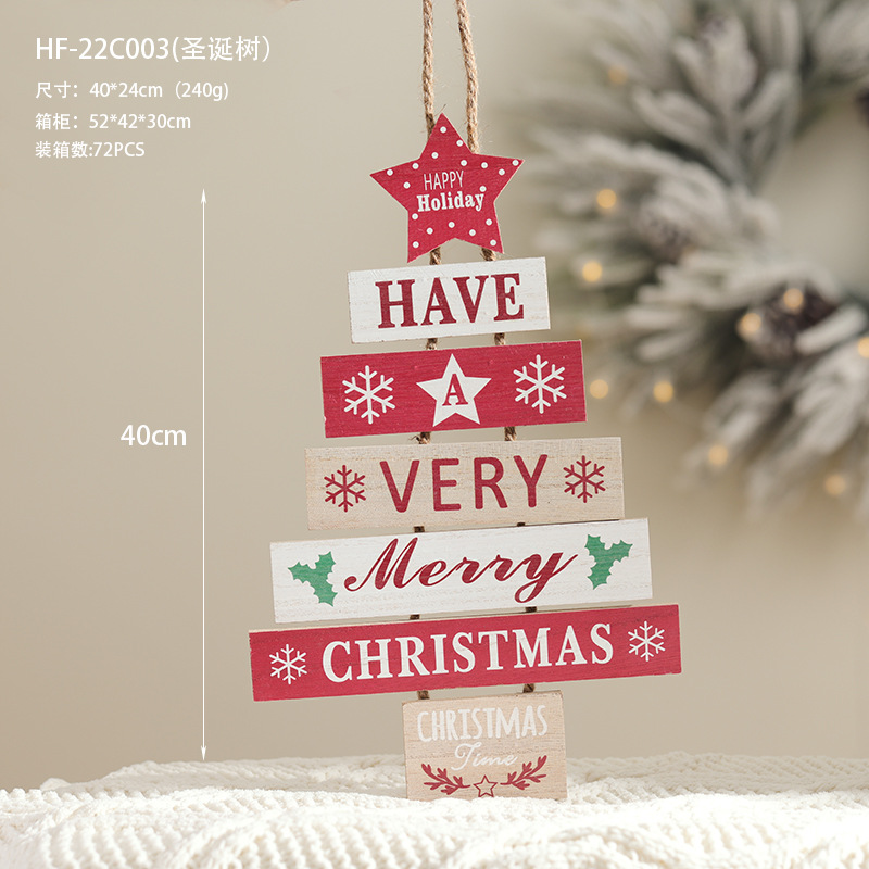 Bienvenido al alfabeto de madera creativa decoración navideña árbol de navidad decoraciones de mesa decoraciones navideñas Feliz Navidad