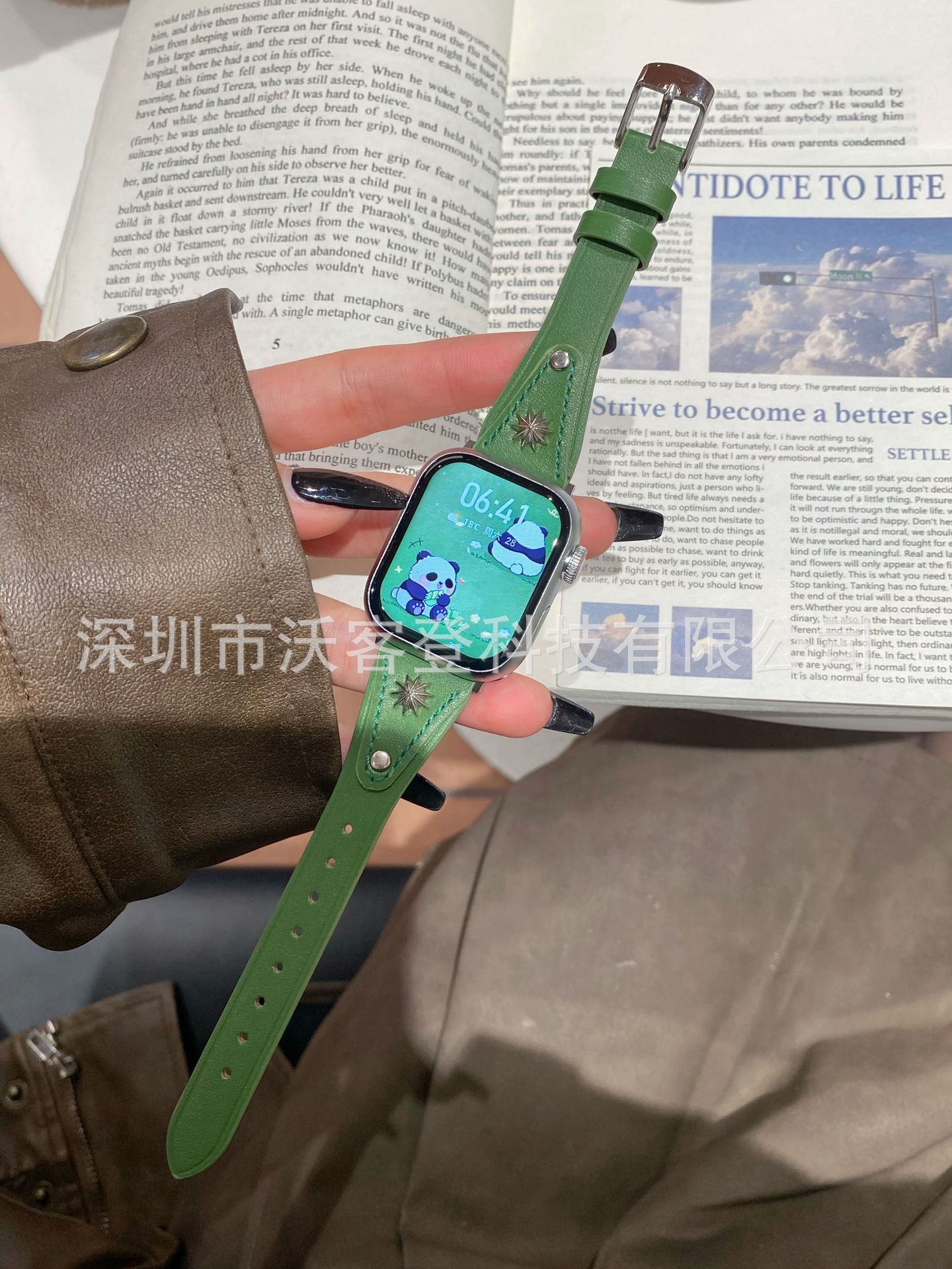 Aplicable Apple Mango Pure Leather Slim Band Apple Watch S10/9/8/SE/7/6/5/4/3/21 image 12