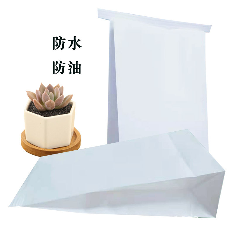 【Currency】Disposable Vomit Bags with Square Bottom, Oil-Proof, Waterproof, Leak-Proof, Clean-Up Bags, Coated Paper Bags