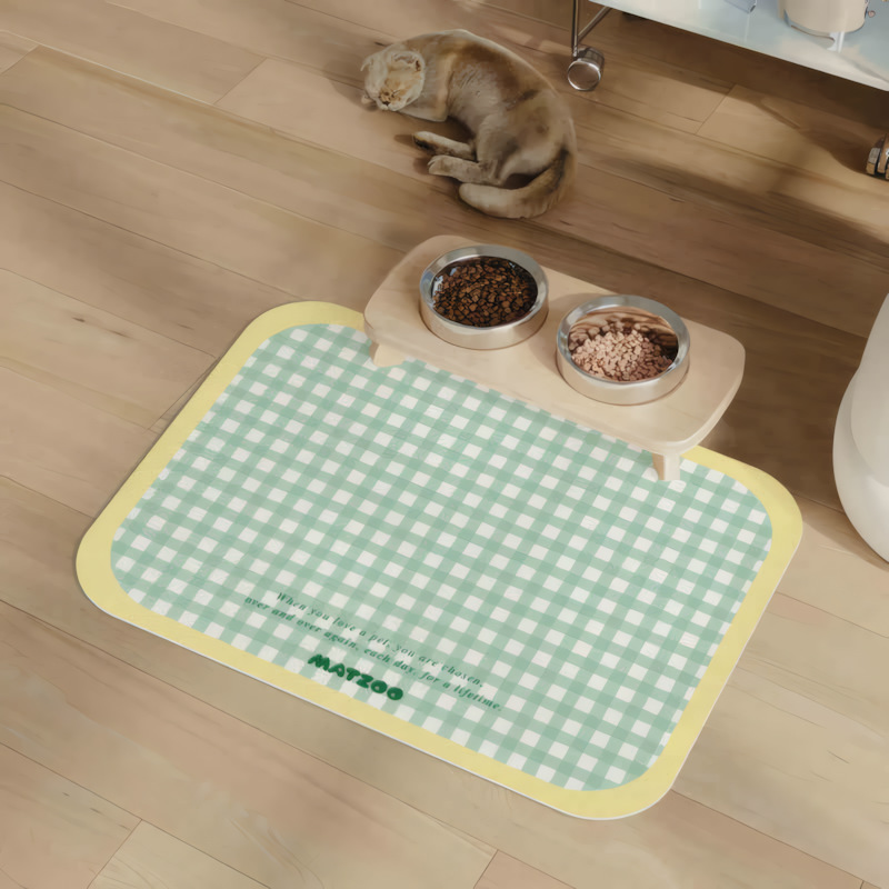 ペットの食事マット猫の食器マットの食事マットの滑り止め漏れ防止汚れ防止汚れ防止汚れ防止ペット用品マット|undefined