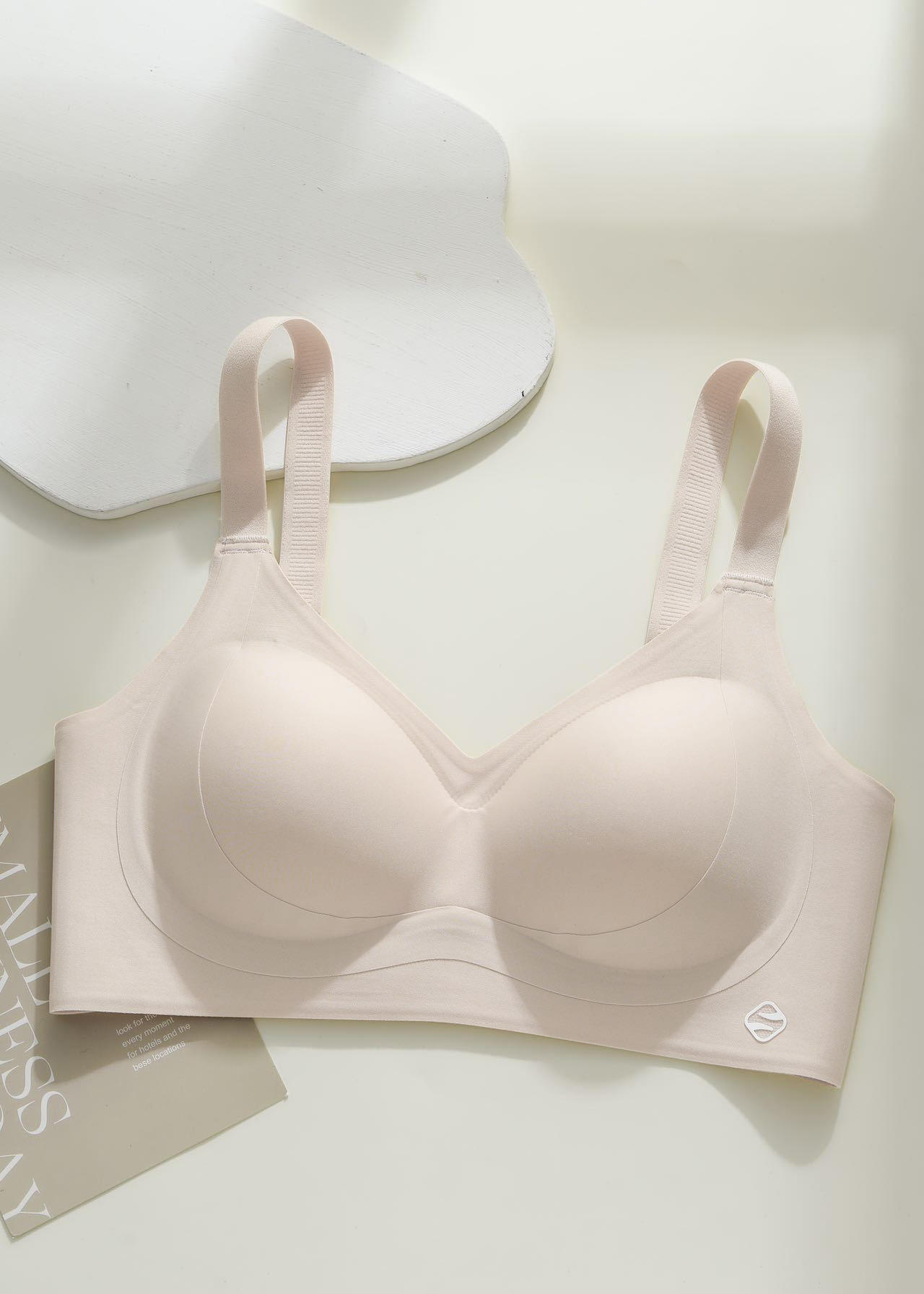 Ropa interior sin costuras para mujeres, pechos pequeños, grandes copas fijas de gelatina, chaleco sin anillo de acero, sujetador de leche image 11