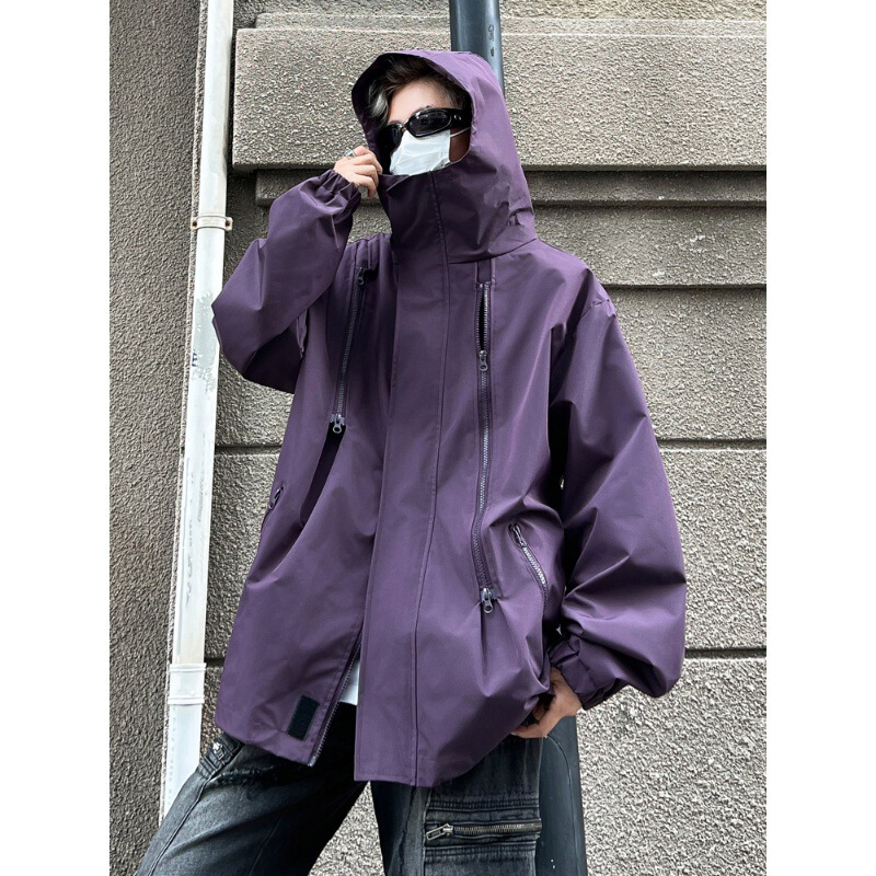 Three-in-One Charge Clothes Men's Autumn and Winter Outdoor Fashionable Brand Loose Workwear Coat High-grade Soft Shell fleece-lined Thickened