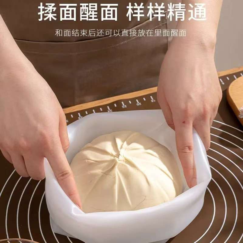 Silicone Kneading Bag and Dough Bag, Food-Grade Household Non-Stick Thickened Extra-Large Dough Bag for Home Use