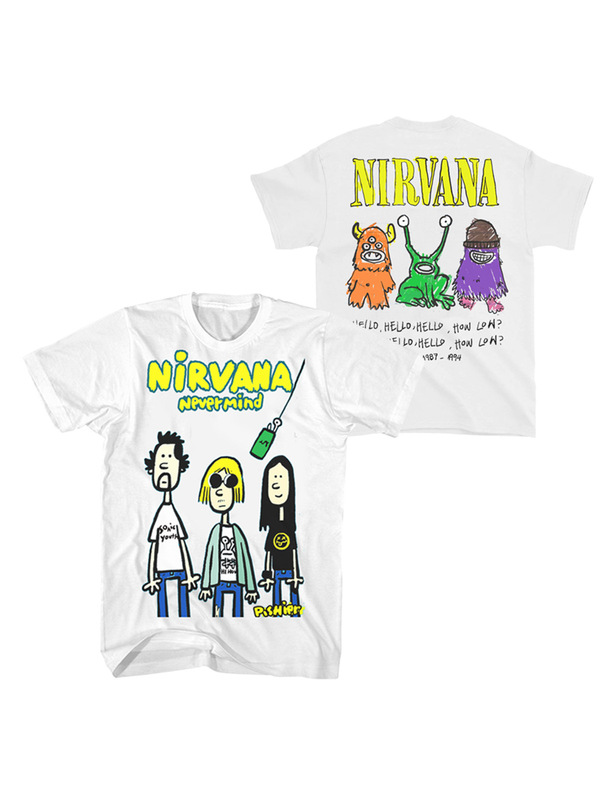 2025 New Summer Nirvana Band Original Hand-Painted Illustration Rock American Casual Men's Short T-Shirt 2025 New Summer Nirvana Band Original Hand-Painted Illustration Rock American Casual Men's Short T-Shirt