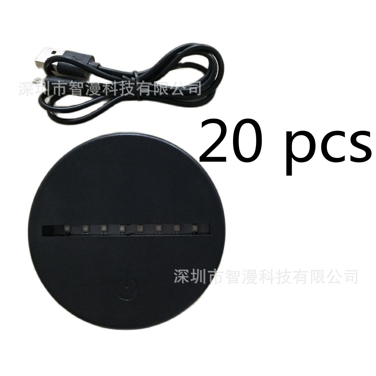 Transfronterizo nuevo exótico 3D luz de la noche del USB Touch Control remoto colorido luz de la noche tablero de luz de acrílico y base separada