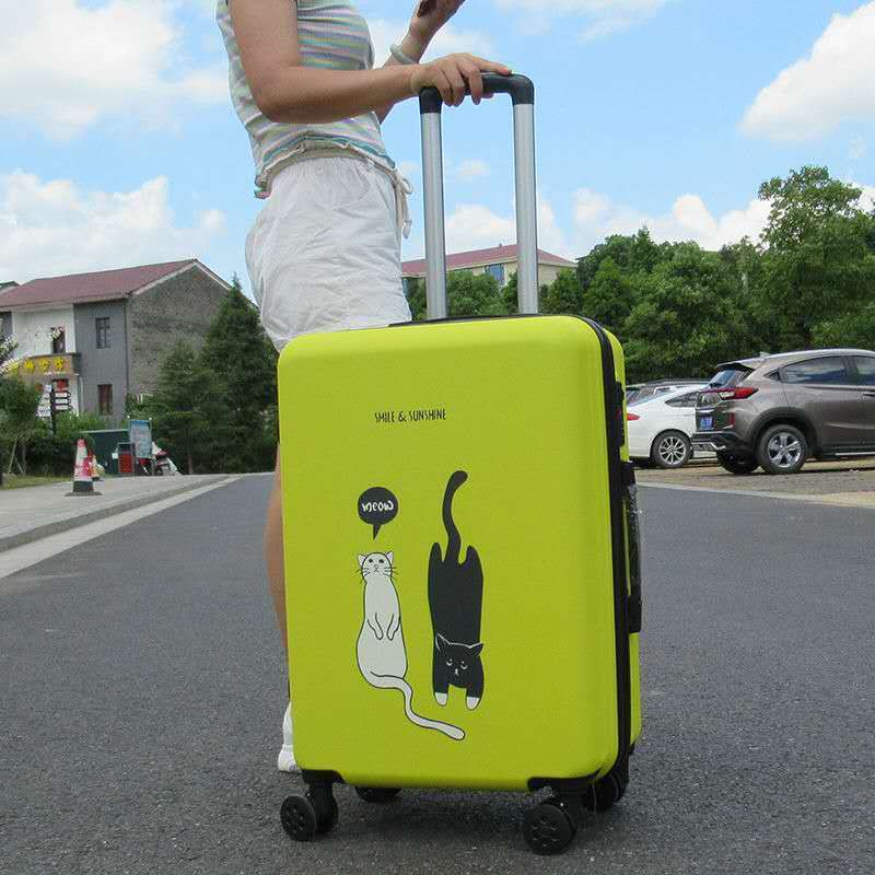 行李箱女学生韩版小清新拉杆箱卡通可爱皮箱大容量旅行箱男密码箱