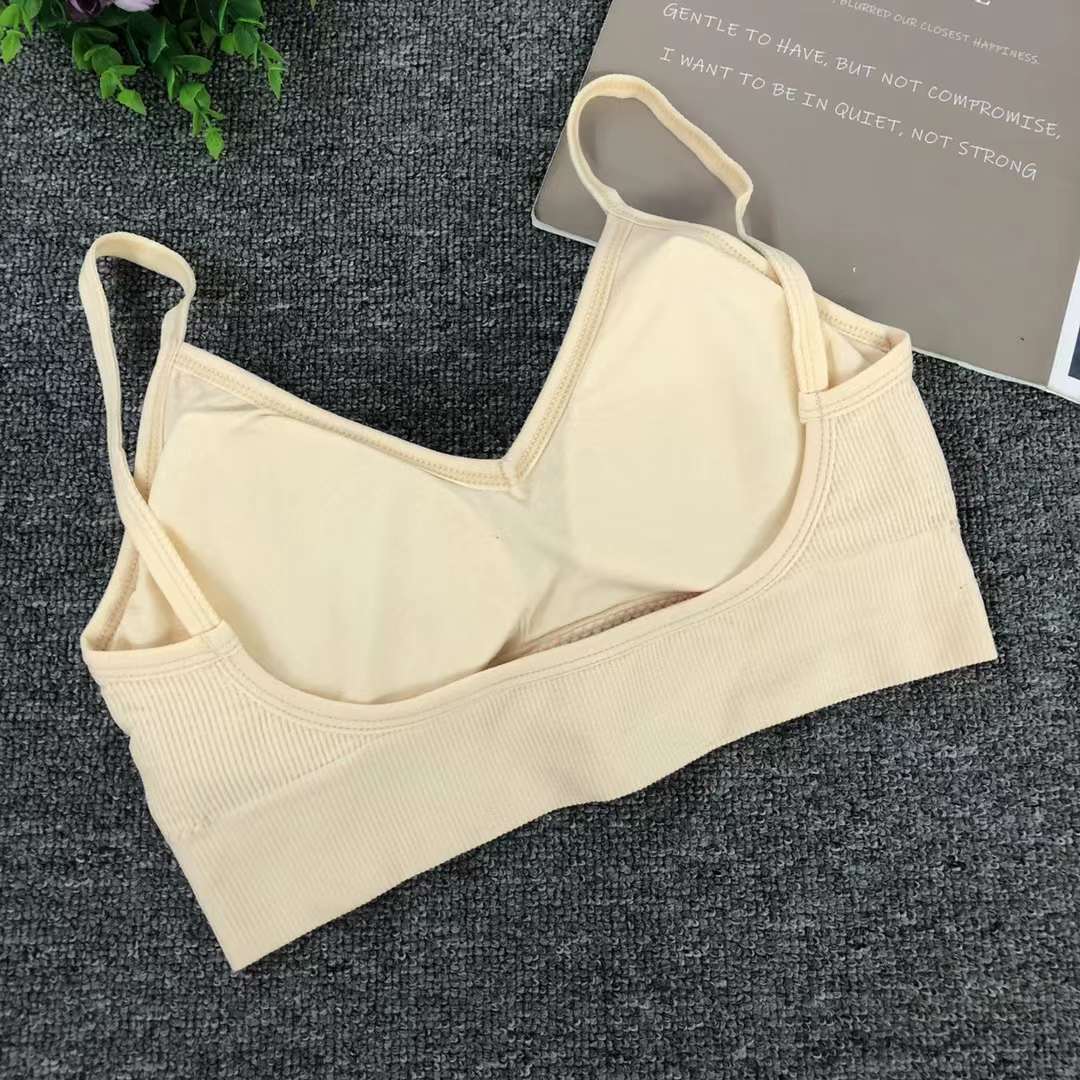 Nuevo chaleco sin costuras de alta elasticidad de alta calidad de dama sin anillo de acero bra de yoga ropa interior deportiva mujer al por mayor