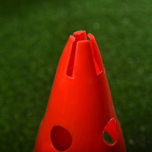 30cm thickened round bottom with hole sign bucket football training equipment hurdles obstacle roadblock training cone plastic