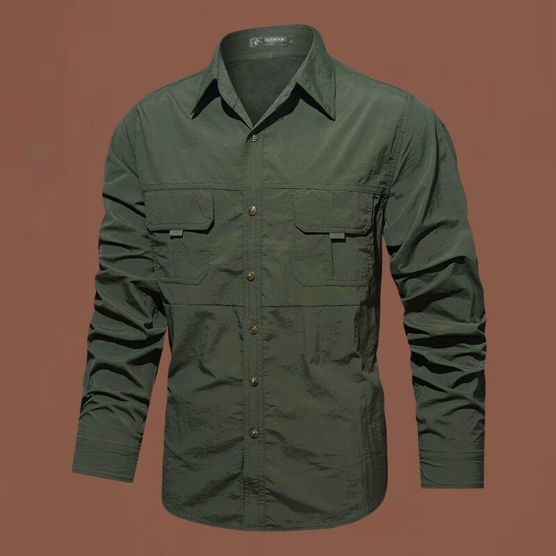 Spring and Autumn New Outdoor Long-Sleeved Tactical Shirt for Men, Ultra-Thin, Breathable, Multi-Pocket, Quick-Drying Shirt, Lapel Mountaineering Jacket Spring and Autumn New Outdoor Long-Sleeved Tactical Shirt for Men, Ultra-Thin, Breathable, Multi-Pocket, Quick-Drying Shirt, Lapel Mountaineering Jacket
