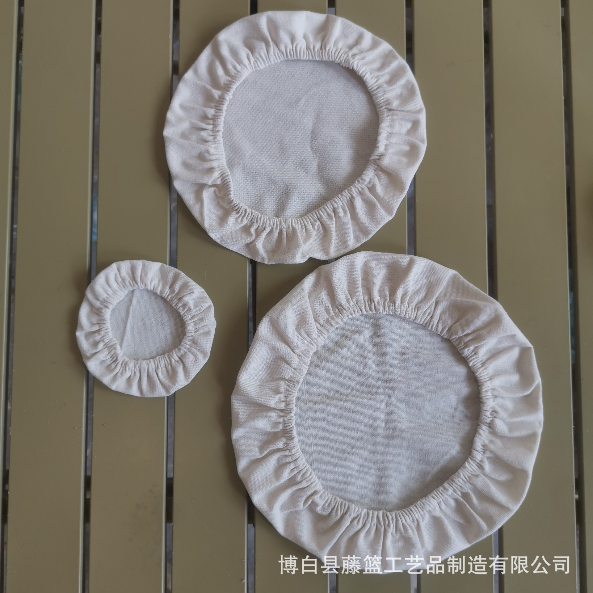 Cotton Fabric Bowl Cover Elastic Dustproof Breathable Bowl Cloth Lid for Bread Fermentation Reusable