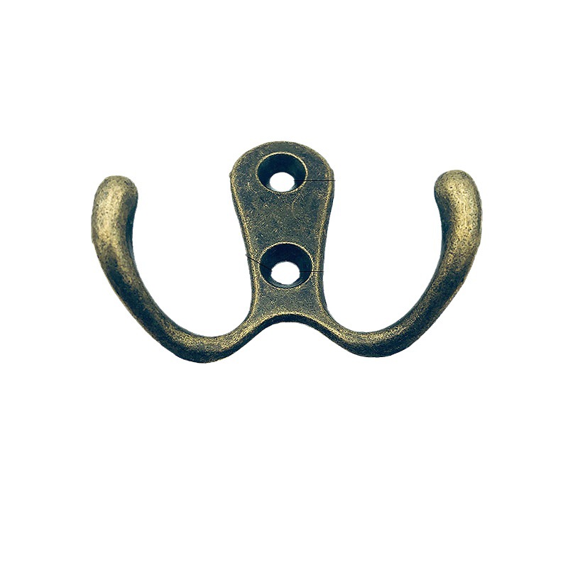 Cross-border Modern Simple Cabinet Wardrobe Hook Kitchen Bathroom Wall Hook Home Coat and Hat Double Hook Accessories