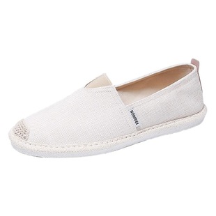 Summer Linen Canvas Driving Lazy Shoes Breathable Casual Fisherman Slip-on Old Beijing Cloth Shoes Men's Shoes Deodorant