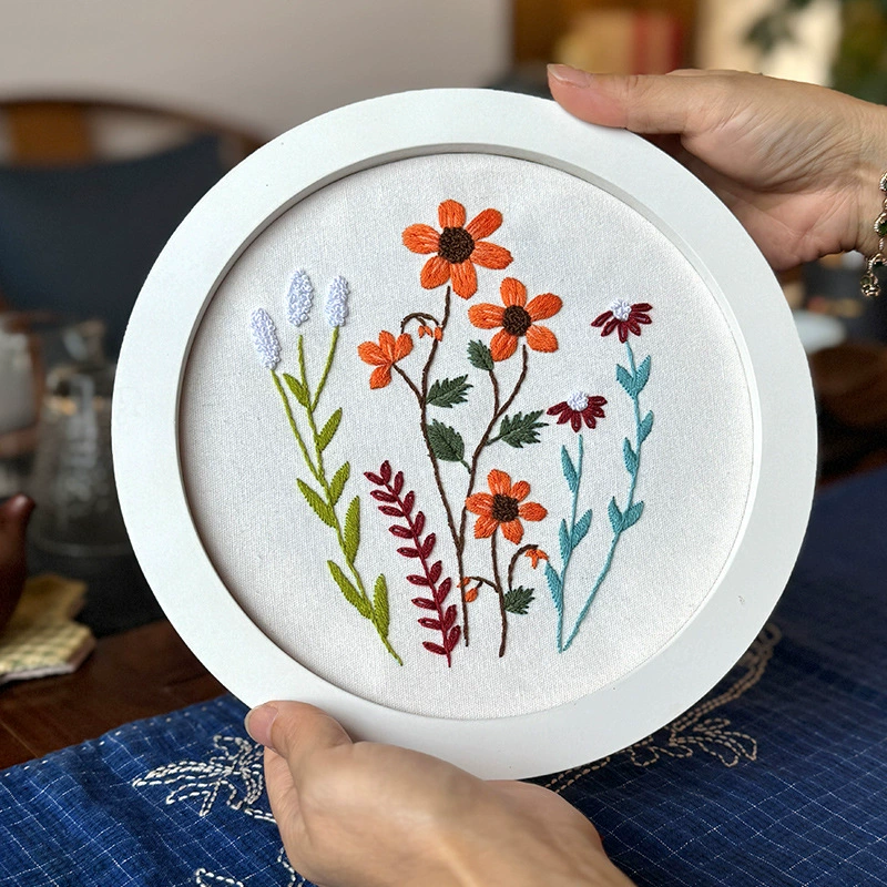 Хлопок, набор творческих материалов, DIY, с вышивкой, английский