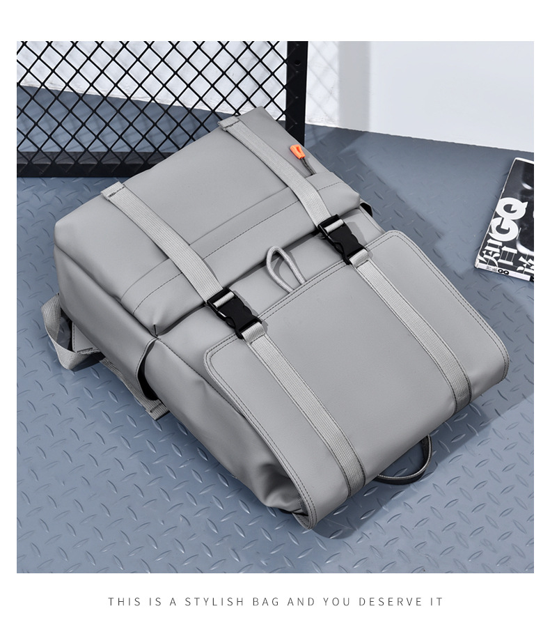 Solid Color Daily School Backpack Functional Backpack display picture 12