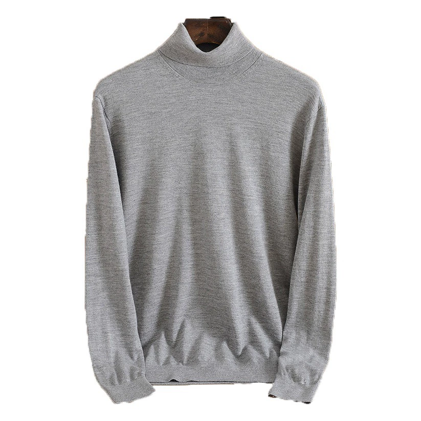 Осенне-Зимний новый тонкий кашемировый свитер Мужская водолазка из 100 чистого кашемира Кашемировый камвольный свитер Новая Осенняя база