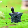 Moss micro -landscape succulent plant swings, pounds of medicine bowl stone mortar diY materials