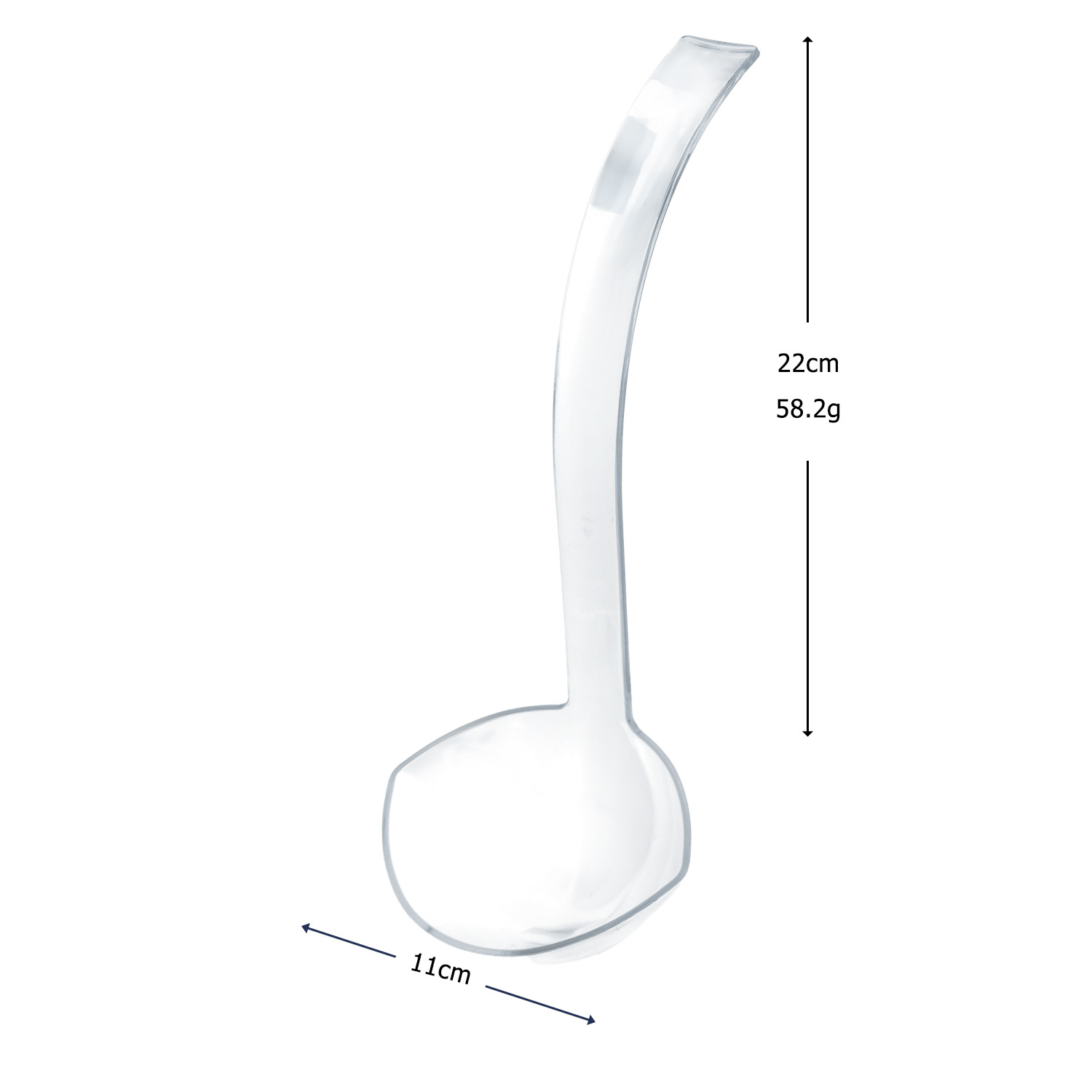 Tenedor de plástico transparente desechable grande endurecido PS set de cubiertos de banquete servicio público clips de cuchara