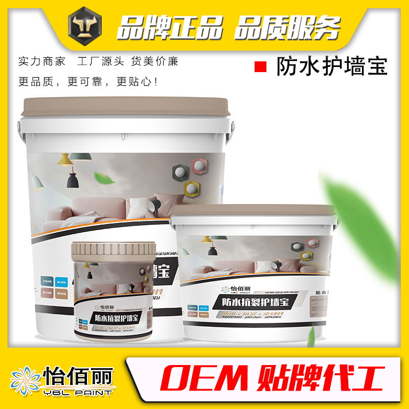 内外墙防水防霉抗裂弹性腻子膏墙面防潮修补膏耐水腻子粉耐水防潮