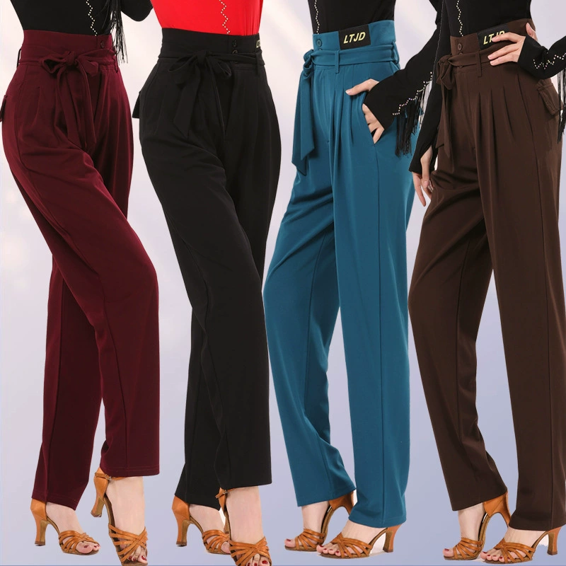 Весна и Осень Джитба Клубы Танцевальная команда Маленькие ноги эластичная и высокая талия