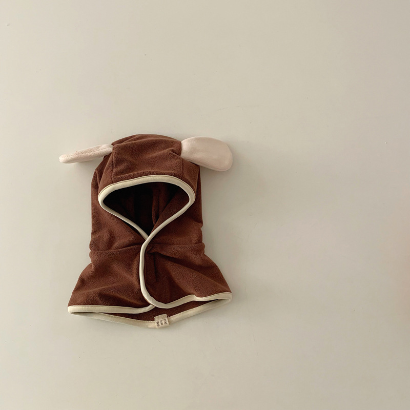 Invierno sombrero de niños bufandas sombrero de un solo bebé para hombres niñas sombrero de peluche caliente sombrero de peluche bebé sombrero