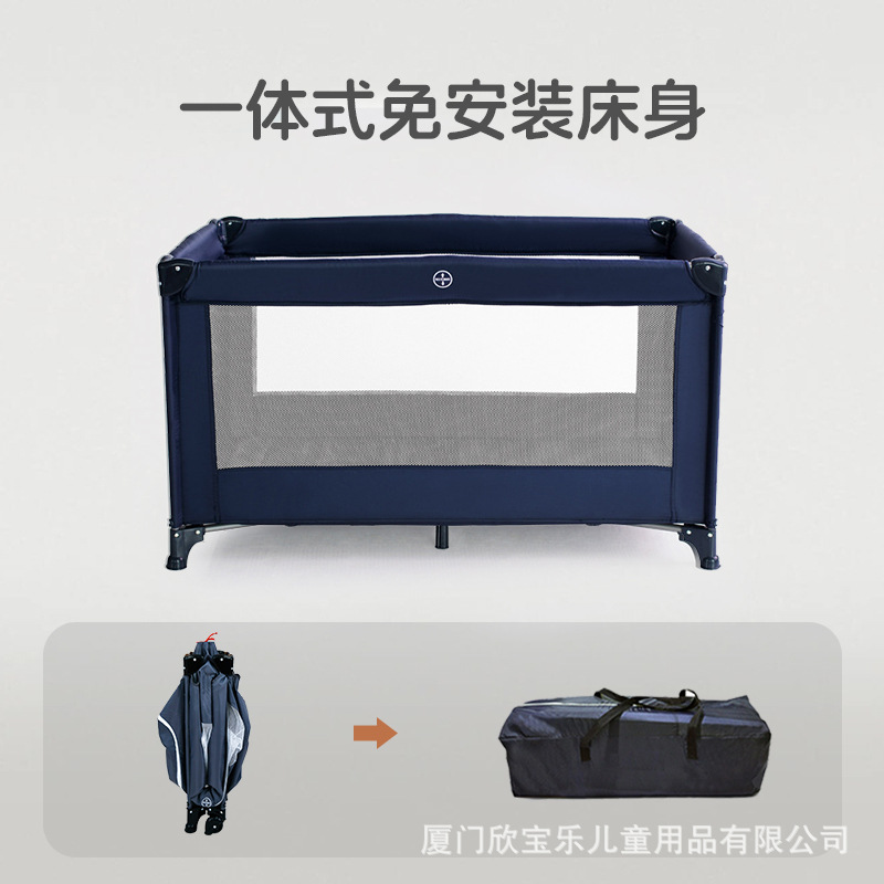 Cama de bebé móvil de empalme cama grande plegable portátil multifuncional recién nacido bebé bb cama pequeña