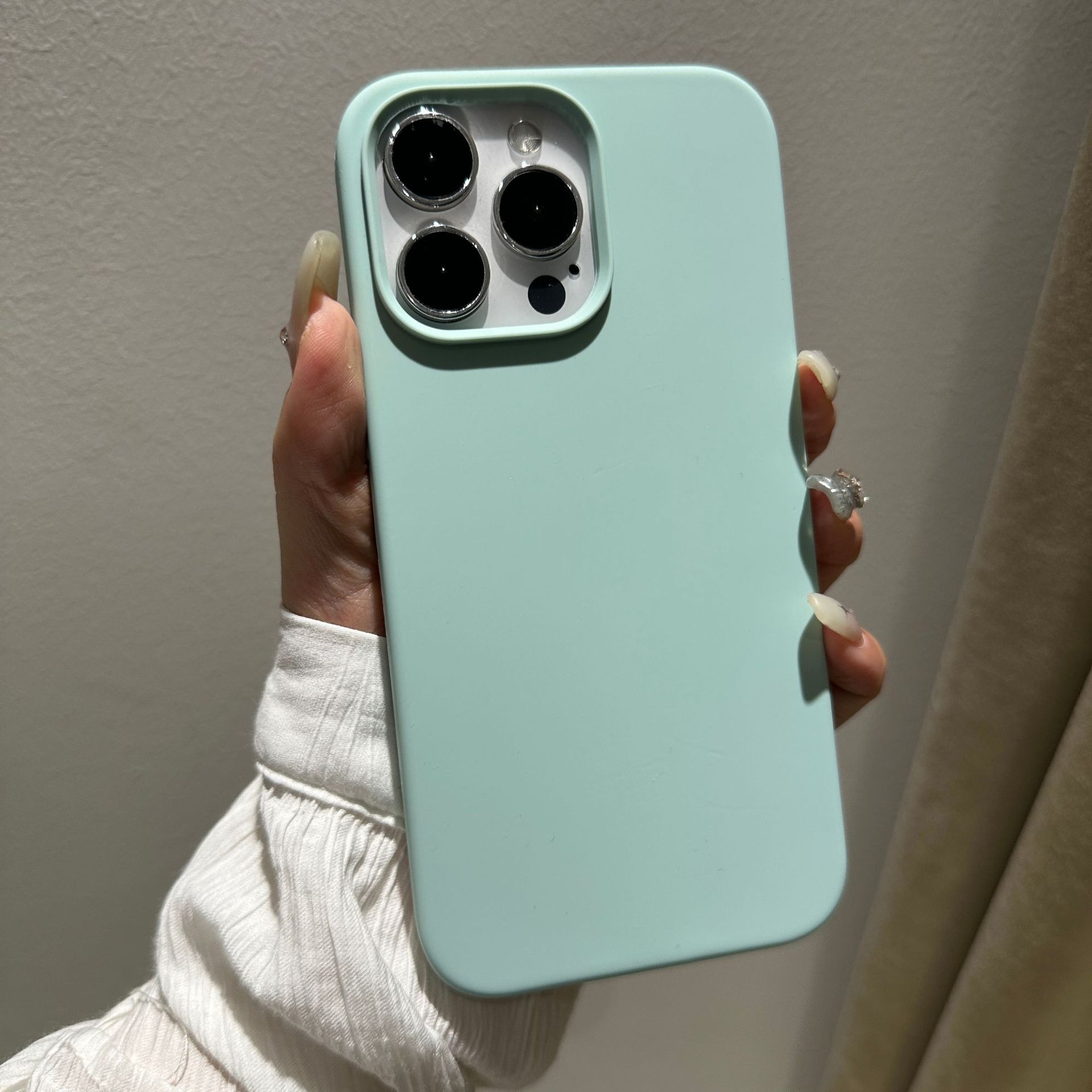 Adecuado para iphone12 funda de silicona líquida Apple 11pro piel sensación esmerilado 12max con LOGO pelusa teléfono caso