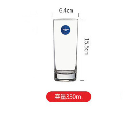 Copa cuadrada de vidrio lemeiya hogar engrosada taza de té taza de agua de vidrio reforzado conjunto taza de beber transparente