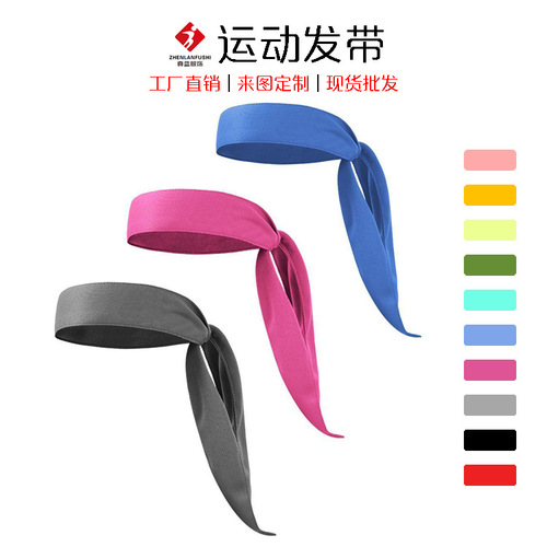 Amazon cross-border pirate turban outdoor sports tennis sweat-absorbent antiperspirant turban headband strap-on headband