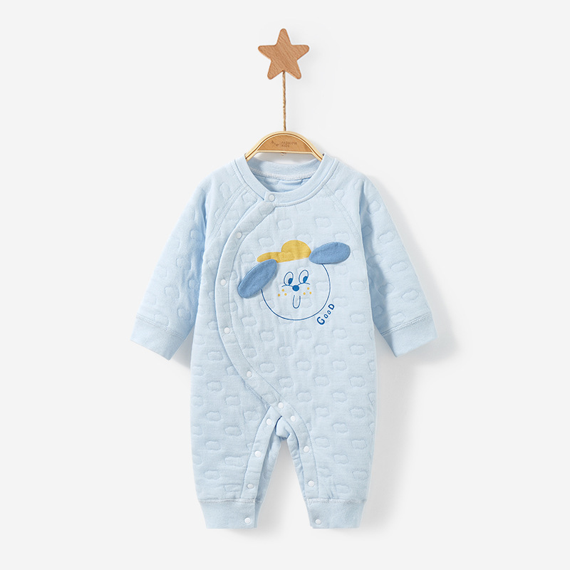 Mono de bebé para otoño e invierno, recién nacido, de algodón puro, cálido, fino, acolchado, unisex, conjunto de otoño, ropa de bebé