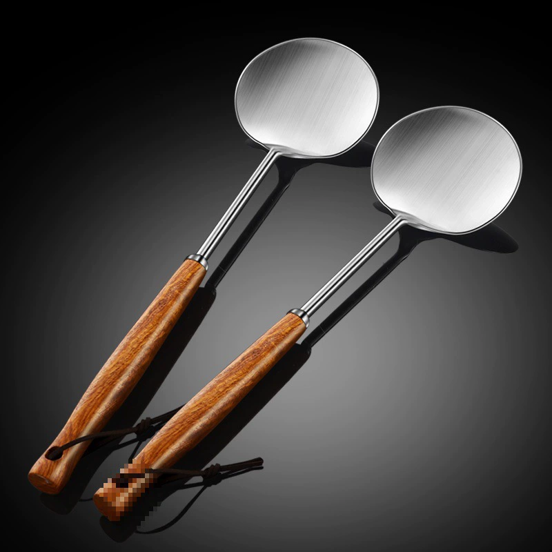 Кухонная ложка, лопаточка, лопаточка из нержавеющей стали, суповая ложка, бытовая кухонная ложка шеф-повара Гуйчжоу, кухонная утварь с длинной ручкой Lin Xiang