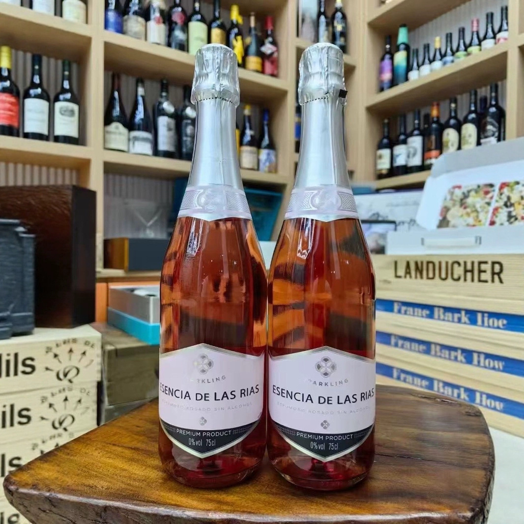 无醇汽泡粉溪湾西班牙原瓶零度750ml*6瓶整箱批发代发桃红