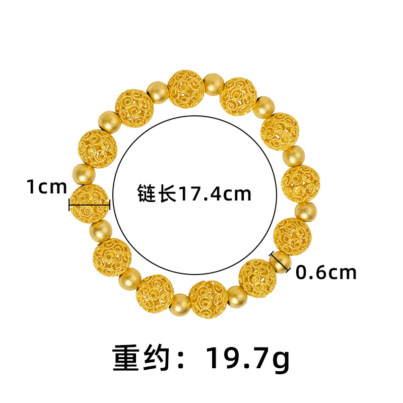 Sha Jin China estilo ling ling ling pulsera de marea nacional de mujer hortenida loto imitación cadena de perlas de oro fabricantes Yiwu al por mayor joyerías al por mayor image 5