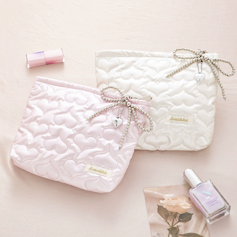 Polyurethane handheld cosmetic bag, capacious universal small clutch bag, storage bag