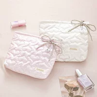 Polyurethane handheld cosmetic bag, capacious universal small clutch bag, storage bag