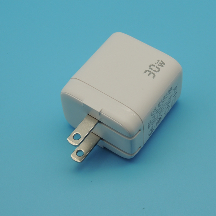 折叠脚PD30W单C口type-c充电头20V1.5A充电器美规PD3.0电源适配器