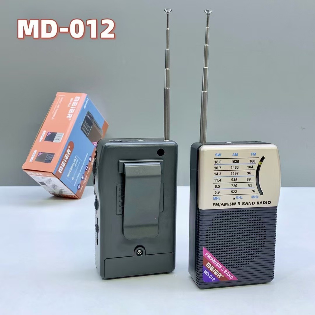 Transfronterizo nuevo retro portátil mini radio con antena AM/FM banda completa ruleta FM radio 012