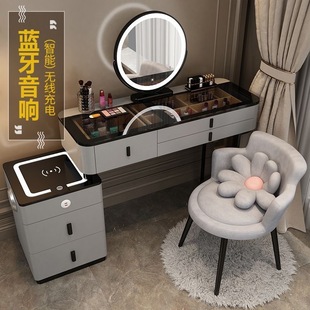 Smart Bedroom Dresser Wireless Charging Accessible Luxury Ins Fully Equipped Modern Simple Multi-Functional Pine Solid Wood Drawer