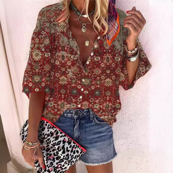 fashionable summer retro shirt
