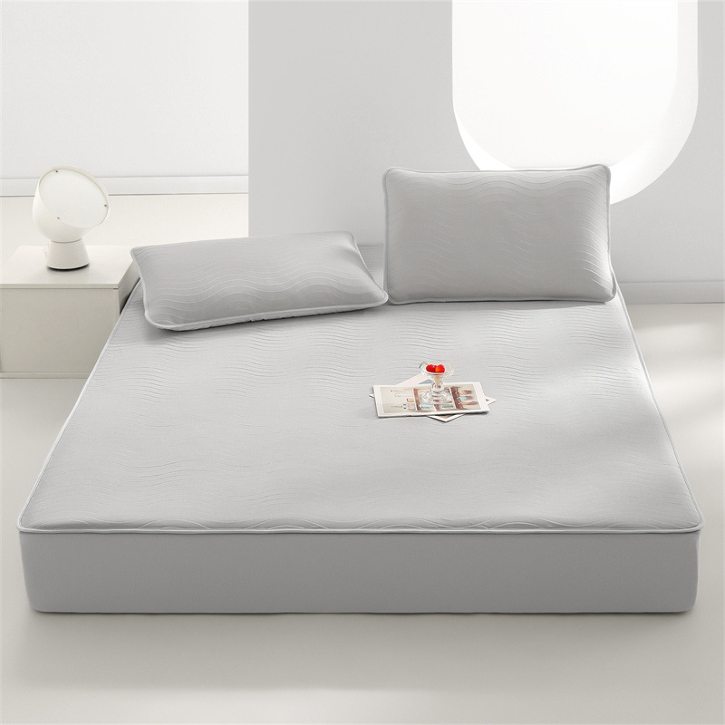 Class A bed hat ice soft mat 3-piece set ice but not cool nano cool silk machine washable summer cool mat 2 pieces