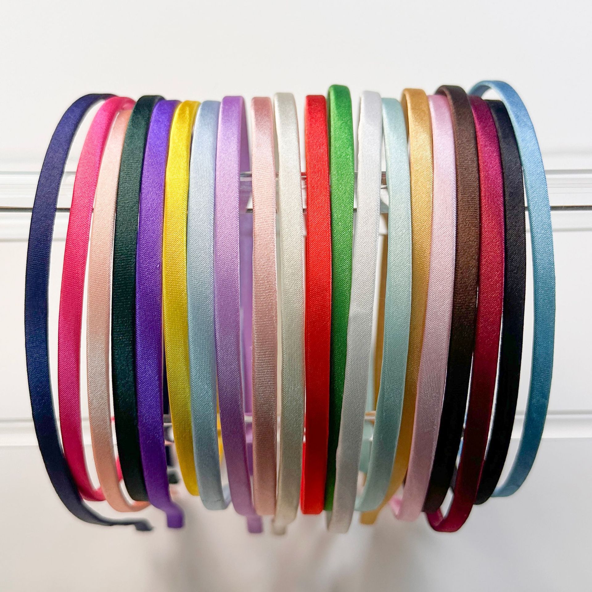5mm Metal Fabric Headband Rainbow Color Children's Style Handmade DIY Accessory Base Headband Twist Rod Headband Base