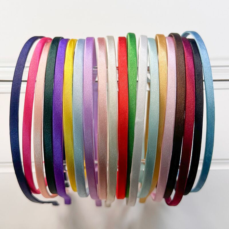 5mm Metal Fabric Headband Rainbow Color Children's Style Handmade DIY Accessory Base Headband Twist Rod Headband Base
