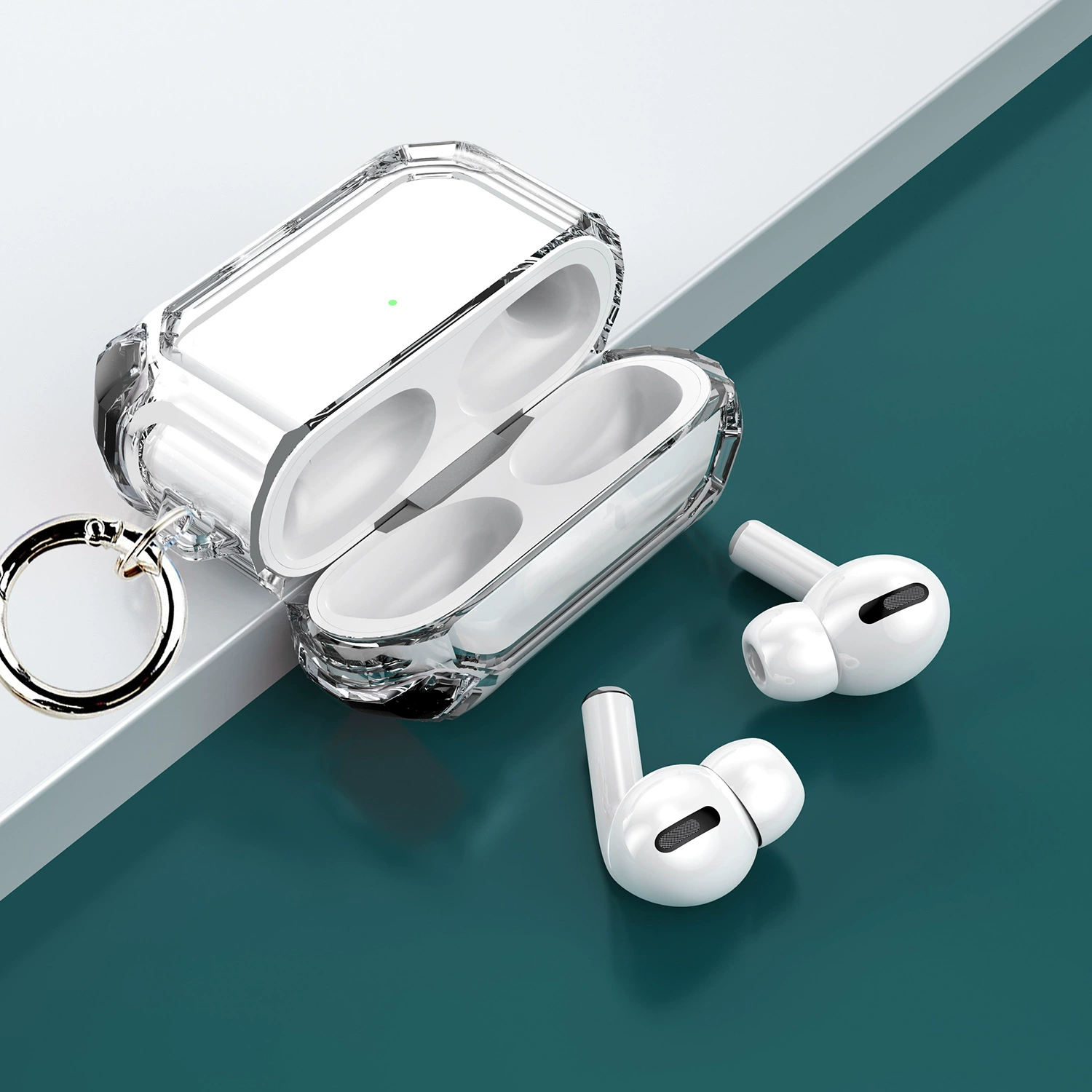 Чехол‑защитка для AirPods двухцветный Apple, защита от падений, для AirPods 1–2, 3, Pro, Pro 2